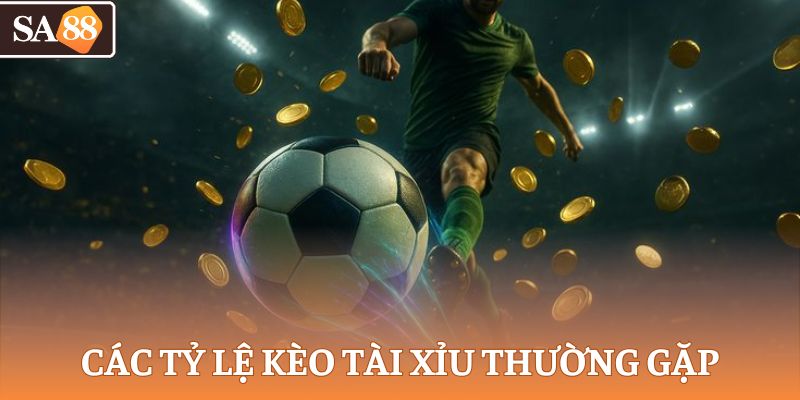 Các tỷ lệ kèo tài xỉu hay gặp nhất